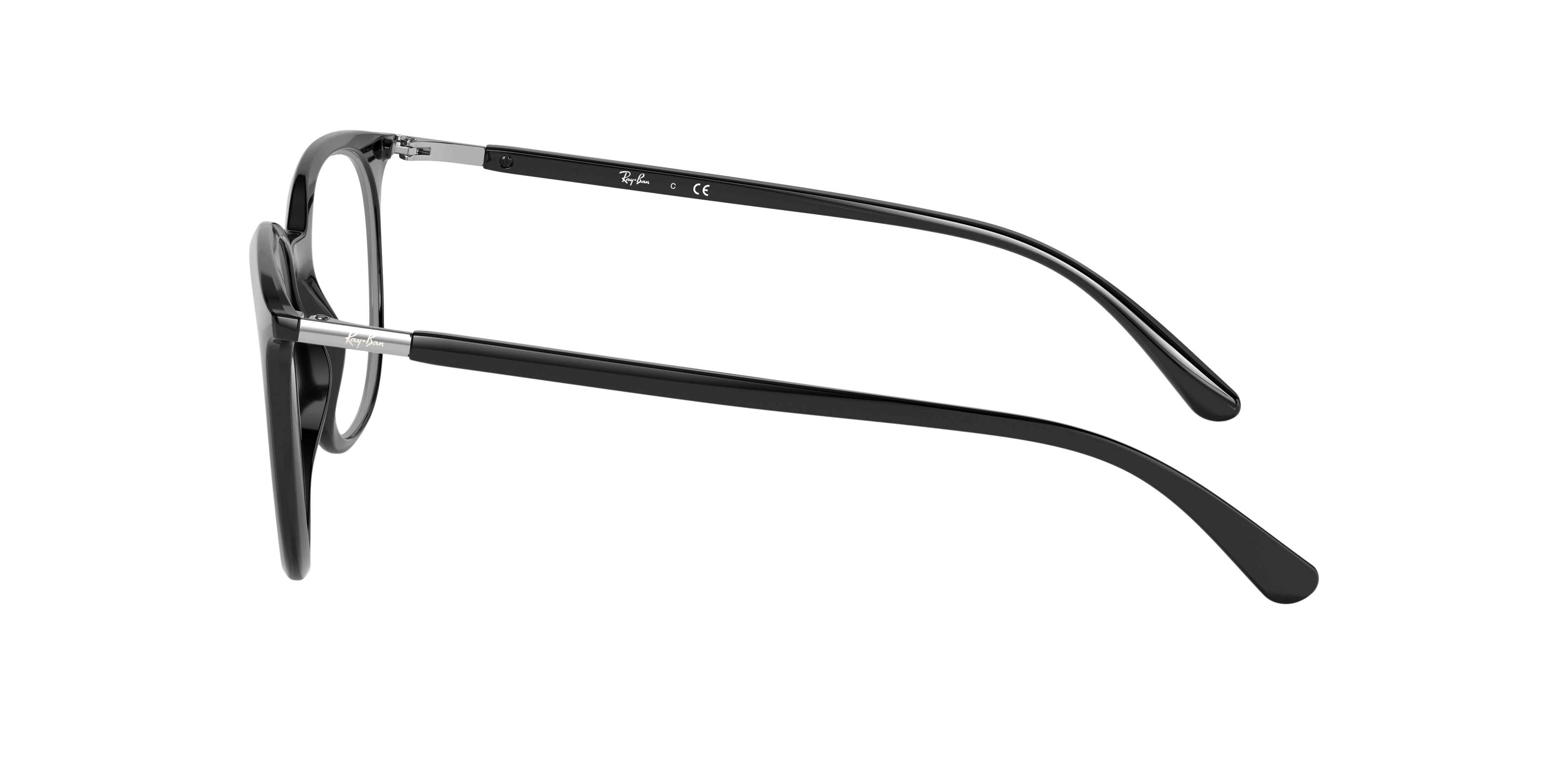 RB7190 Schwarz KunststoffEyeglass Frames von B24, Seitenansicht