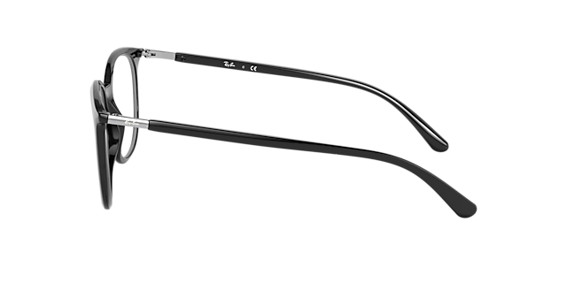 RB7190 Zwart KunststofEyeglass Frames van B24, Zijaanzicht