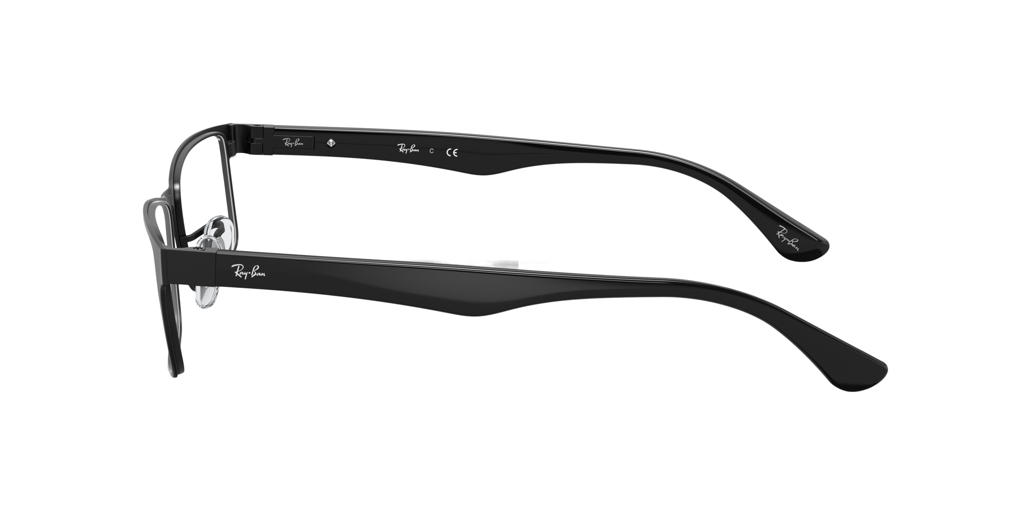 RB6238 Schwarz MetallEyeglass Frames von B24, Seitenansicht