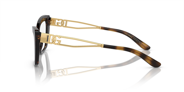 DG3375B Havana AcetaatEyeglass Frames van B24, Zijaanzicht