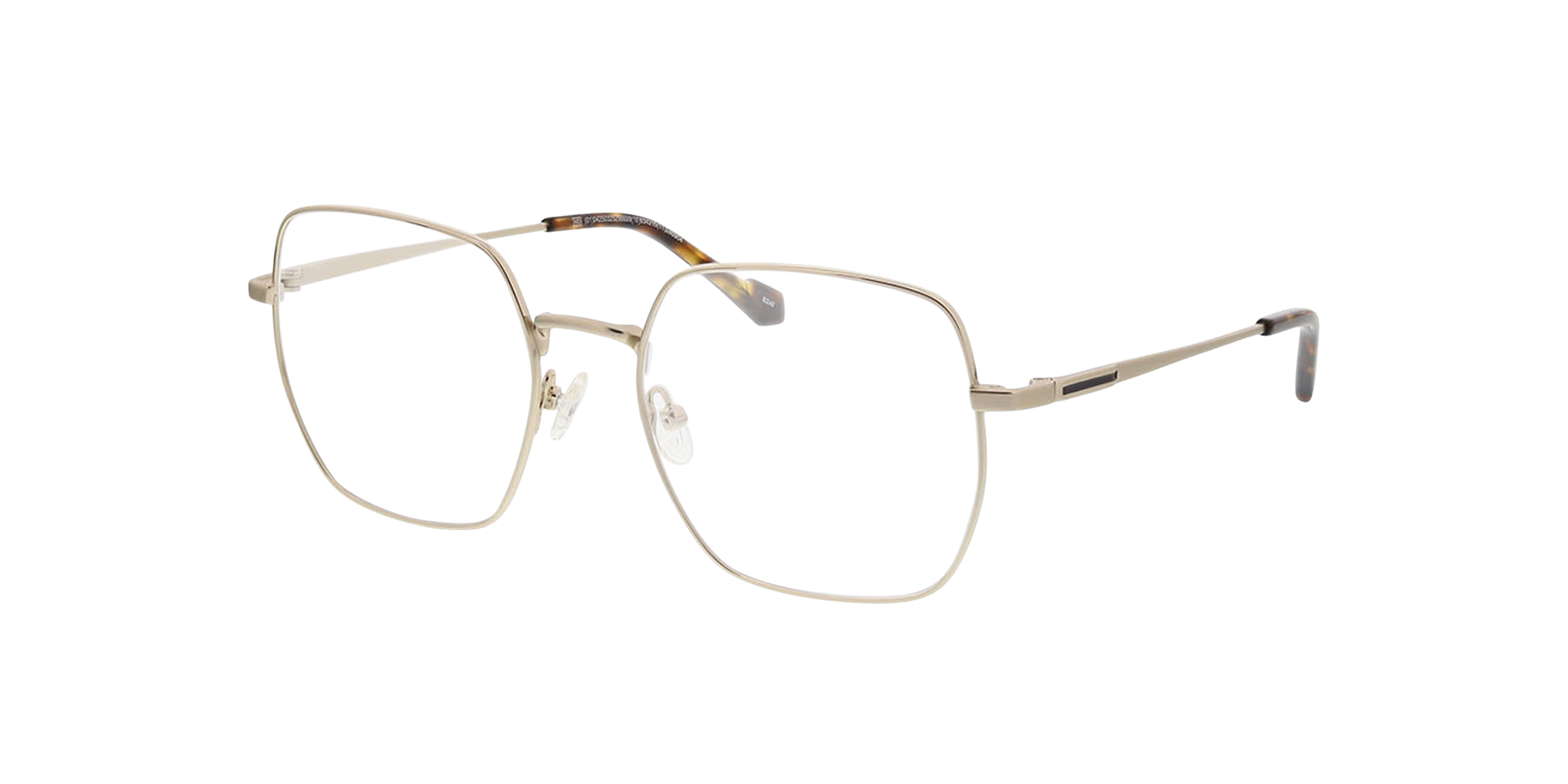 Bangkok Goud MetaalEyeglass Frames van B24, Hoekweergave