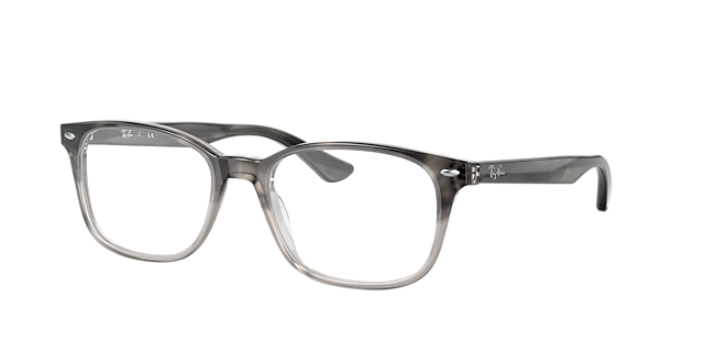 RB5375 Grijs Havana AcetaatEyeglass Frames van B24, Hoekweergave