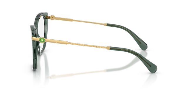 SK2060 Transparent Light Green AcetatEyeglass Frames von B24, Seitenansicht