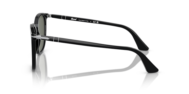 PO3316S Zwart AcetaatSunglass Frames van B24, Zijaanzicht