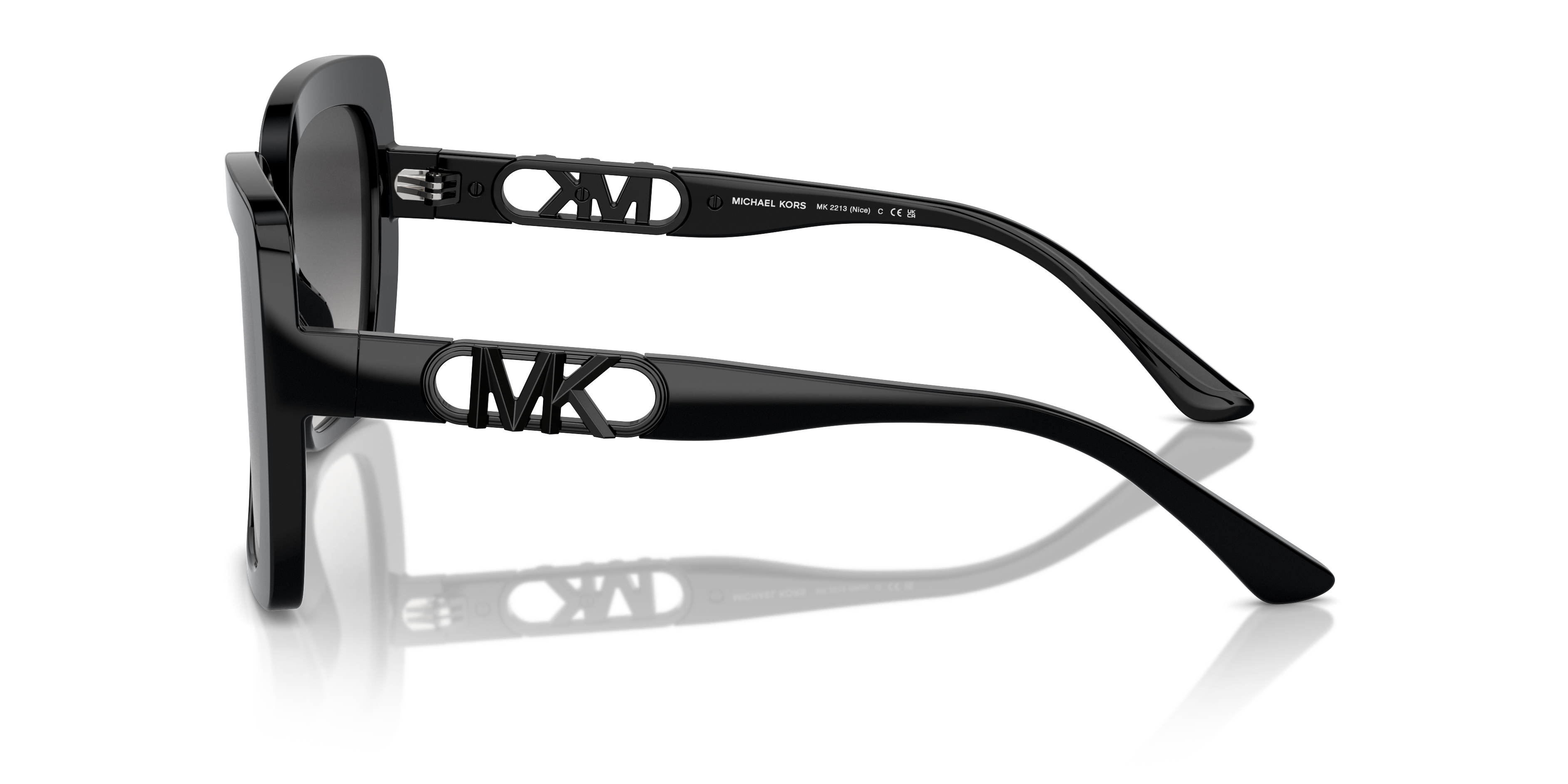 MK2213 Schwarz AcetatSunglass Frames von B24, Seitenansicht