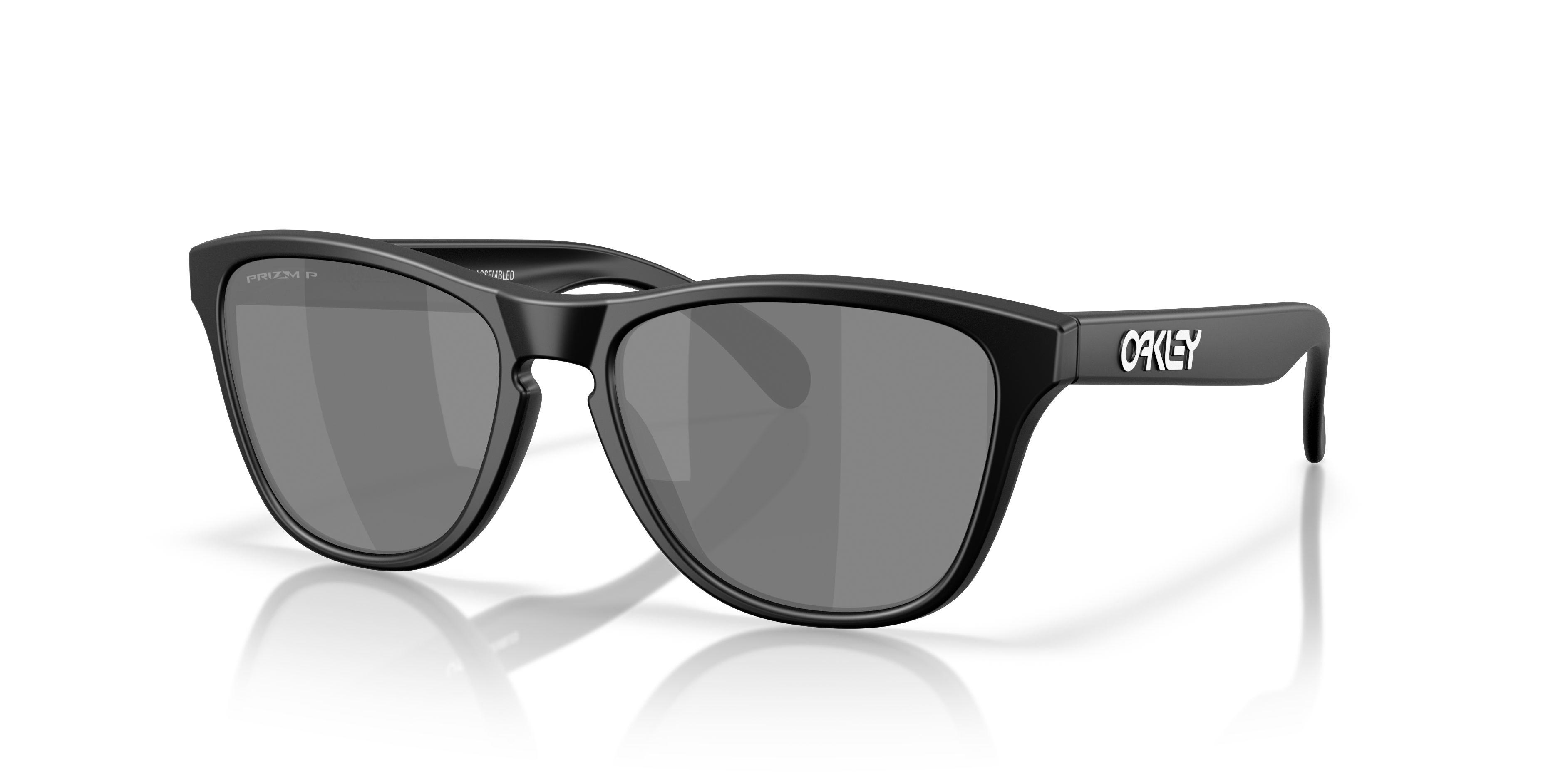 Frogskins™ S Matzwart KunststofSunglass Frames van B24, Hoekweergave