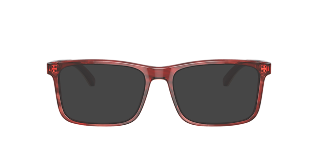 EA3227 Glanzend bordeaux & bovenkant smoke AcetaatEyeglass Frames van B24, met getinte lenzen