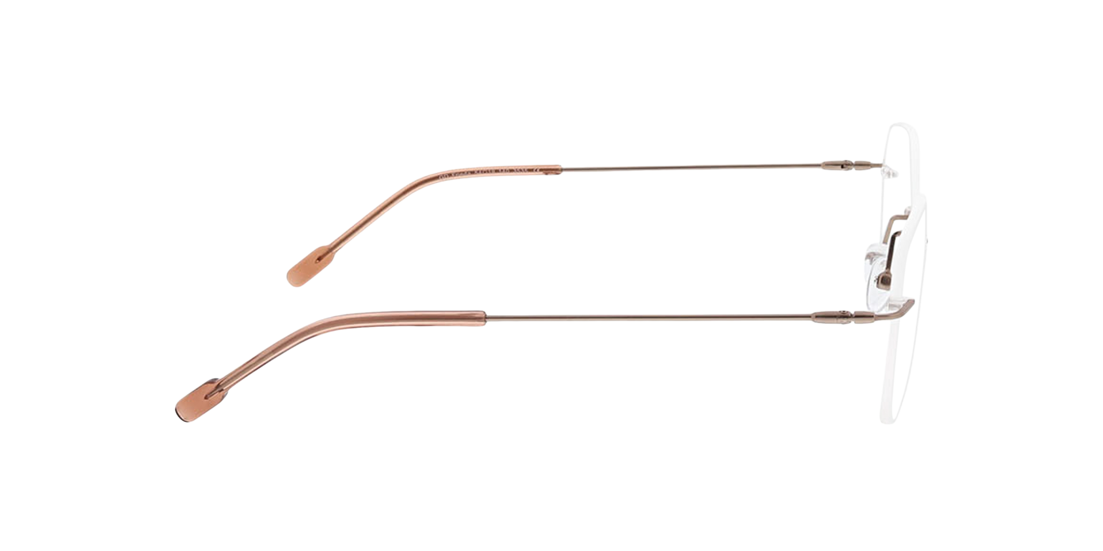 Frieda Satin Pink Gold MetallEyeglass Frames von B24, Seitenansicht