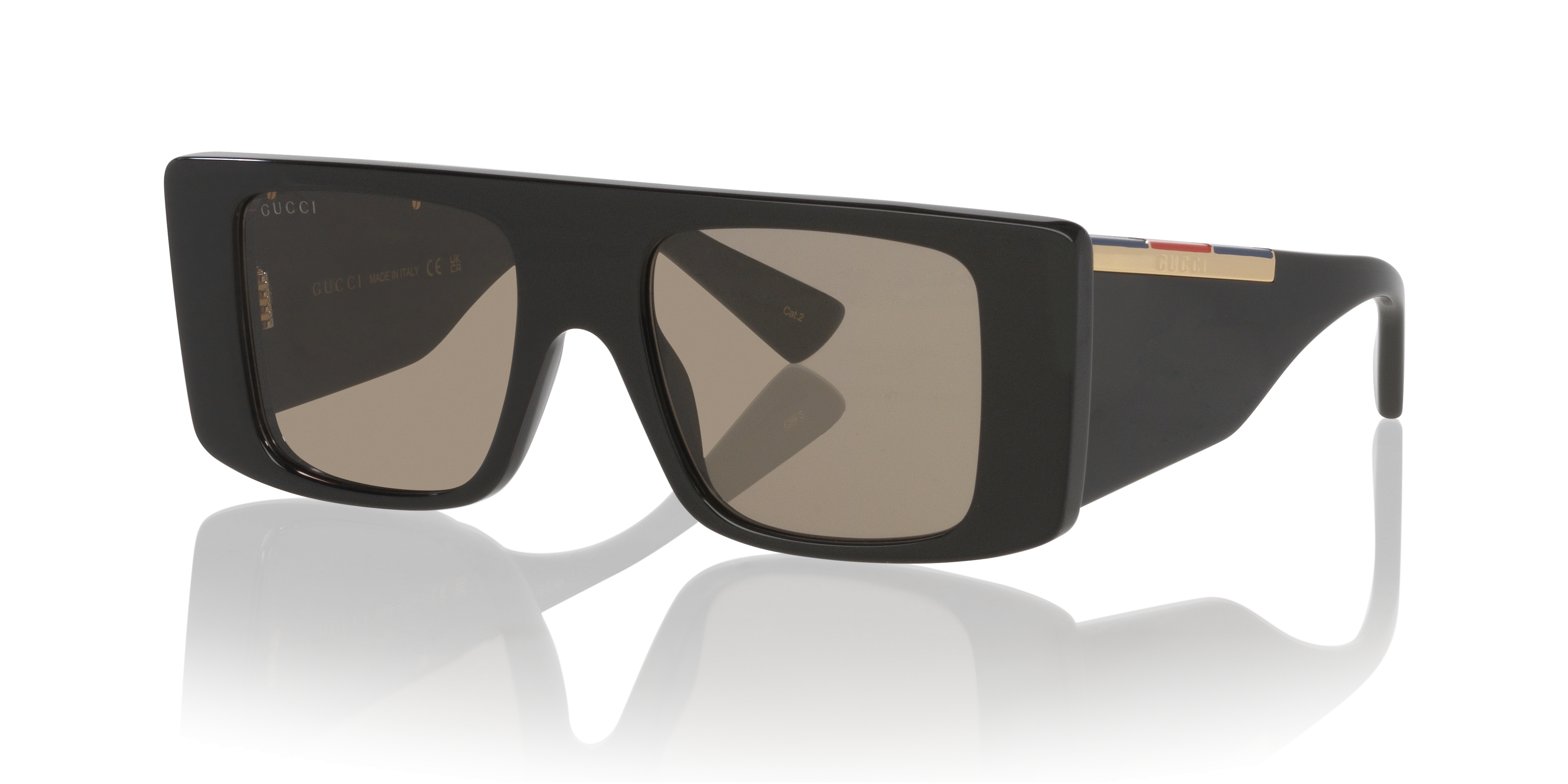 GG1888S Zwart AcetaatSunglass Frames van B24, Hoekweergave