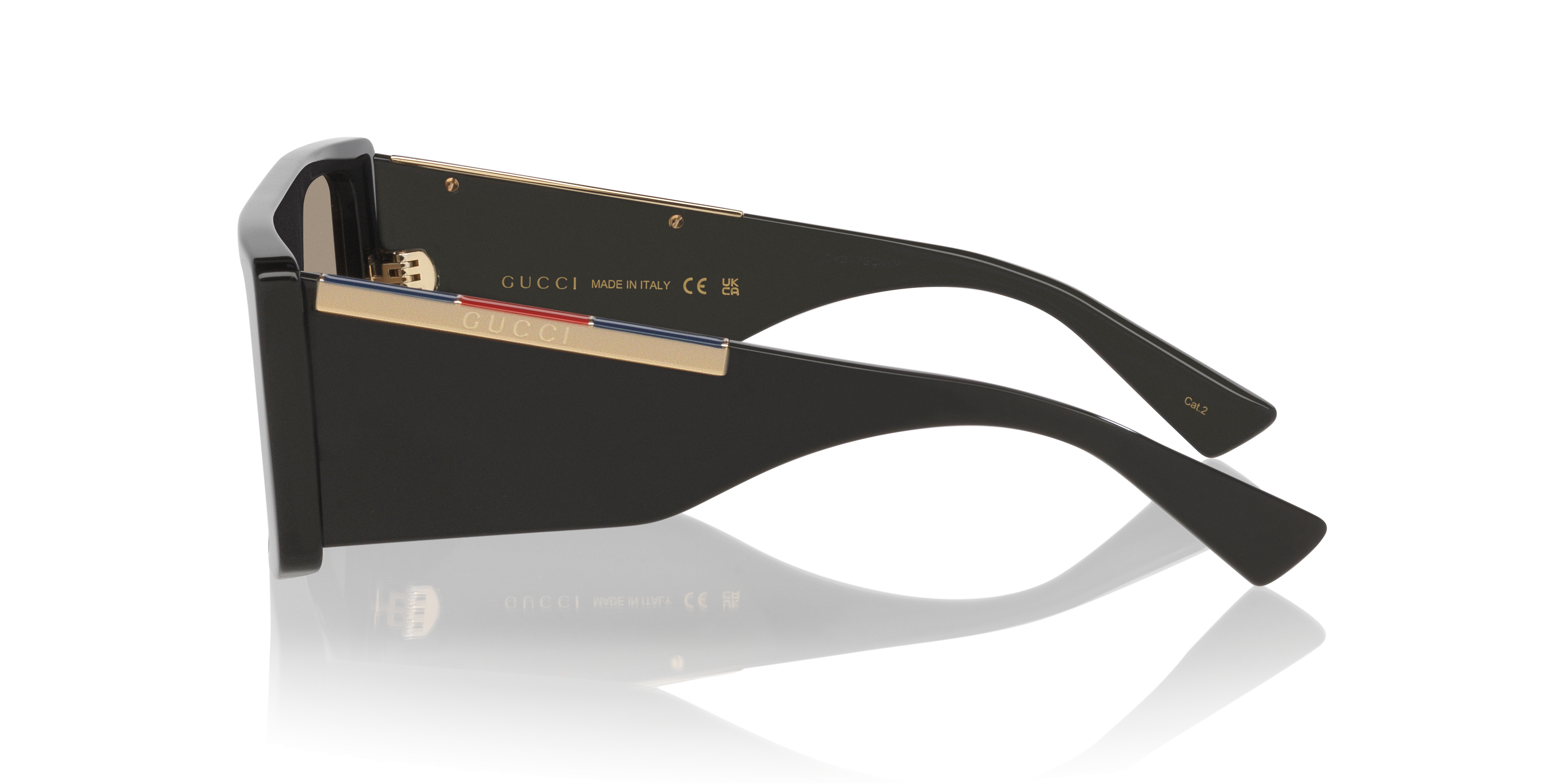 GG1888S Zwart AcetaatSunglass Frames van B24, Zijaanzicht