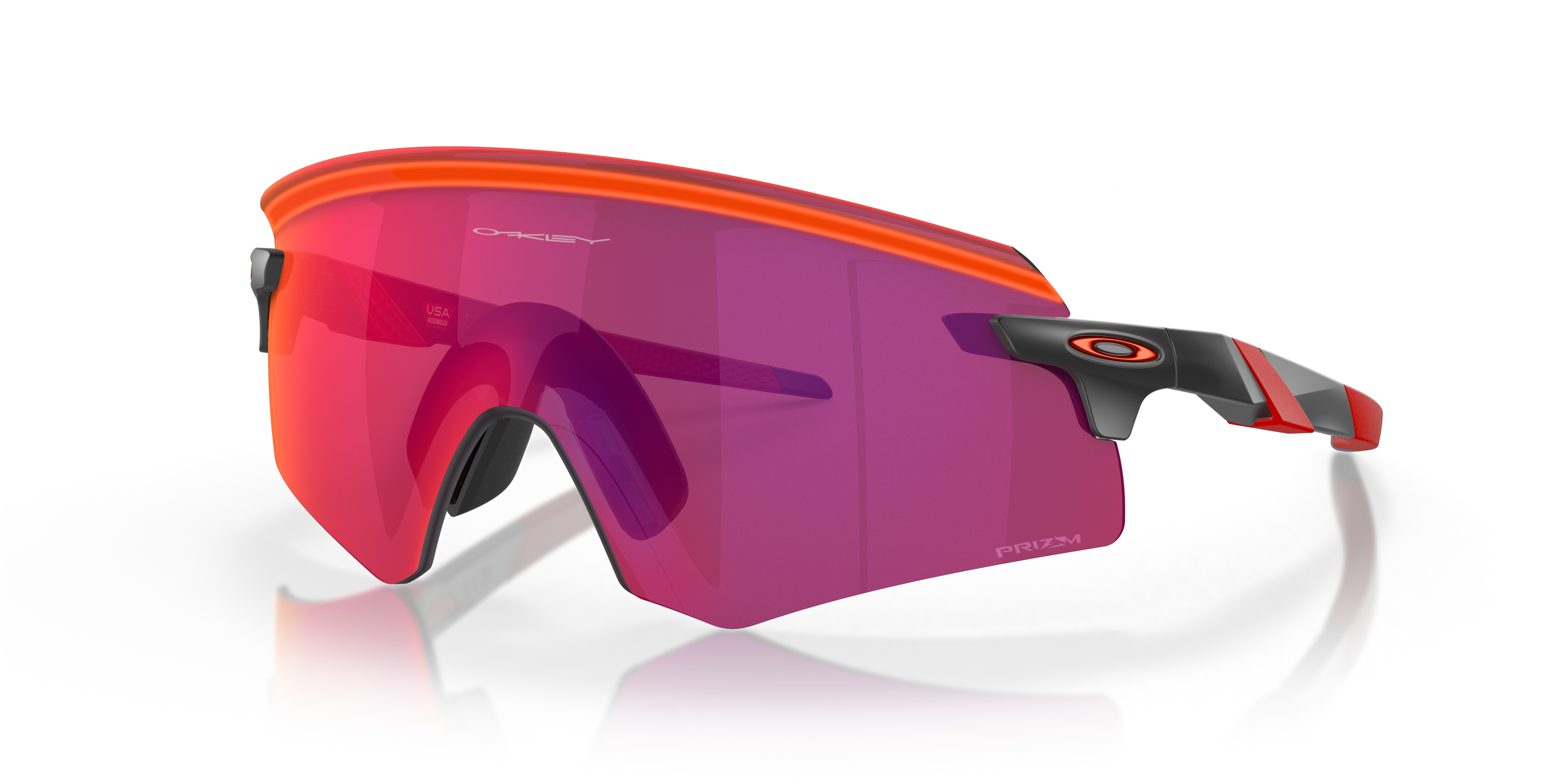 Encoder Matzwart KunststofSunglass Frames van B24, Hoekweergave