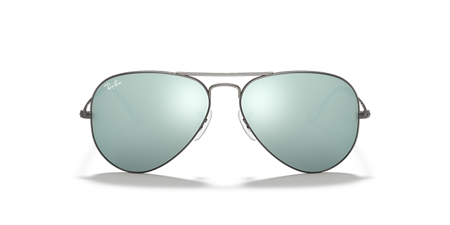 RB3025 Staalgrijs MetaalSunglass Frames van B24, Vooraanzicht