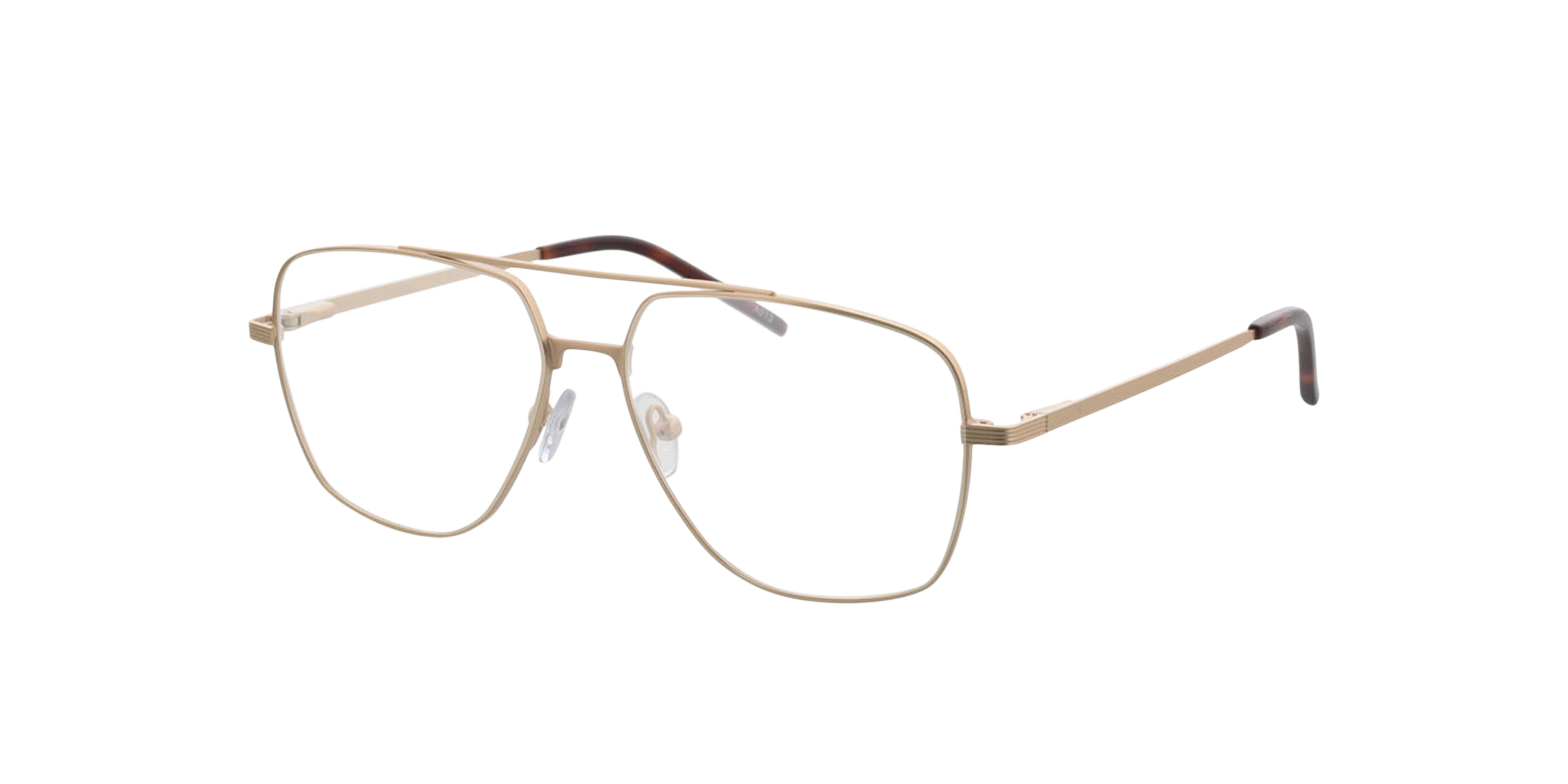 Douglas Matgoud  &  Havana MetaalEyeglass Frames van B24, Hoekweergave