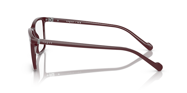 VO5492 Full Wine Red KunststofEyeglass Frames van B24, Zijaanzicht