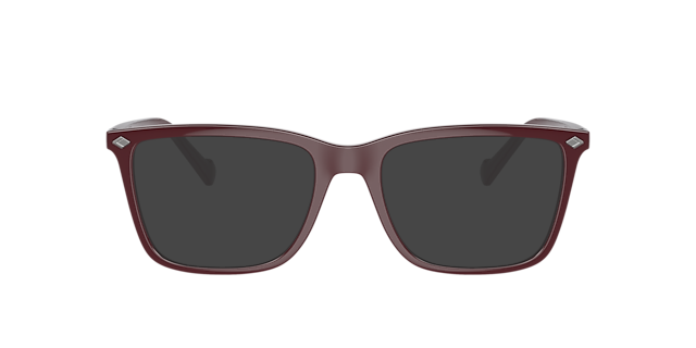 VO5492 Full Wine Red KunststofEyeglass Frames van B24, met getinte lenzen