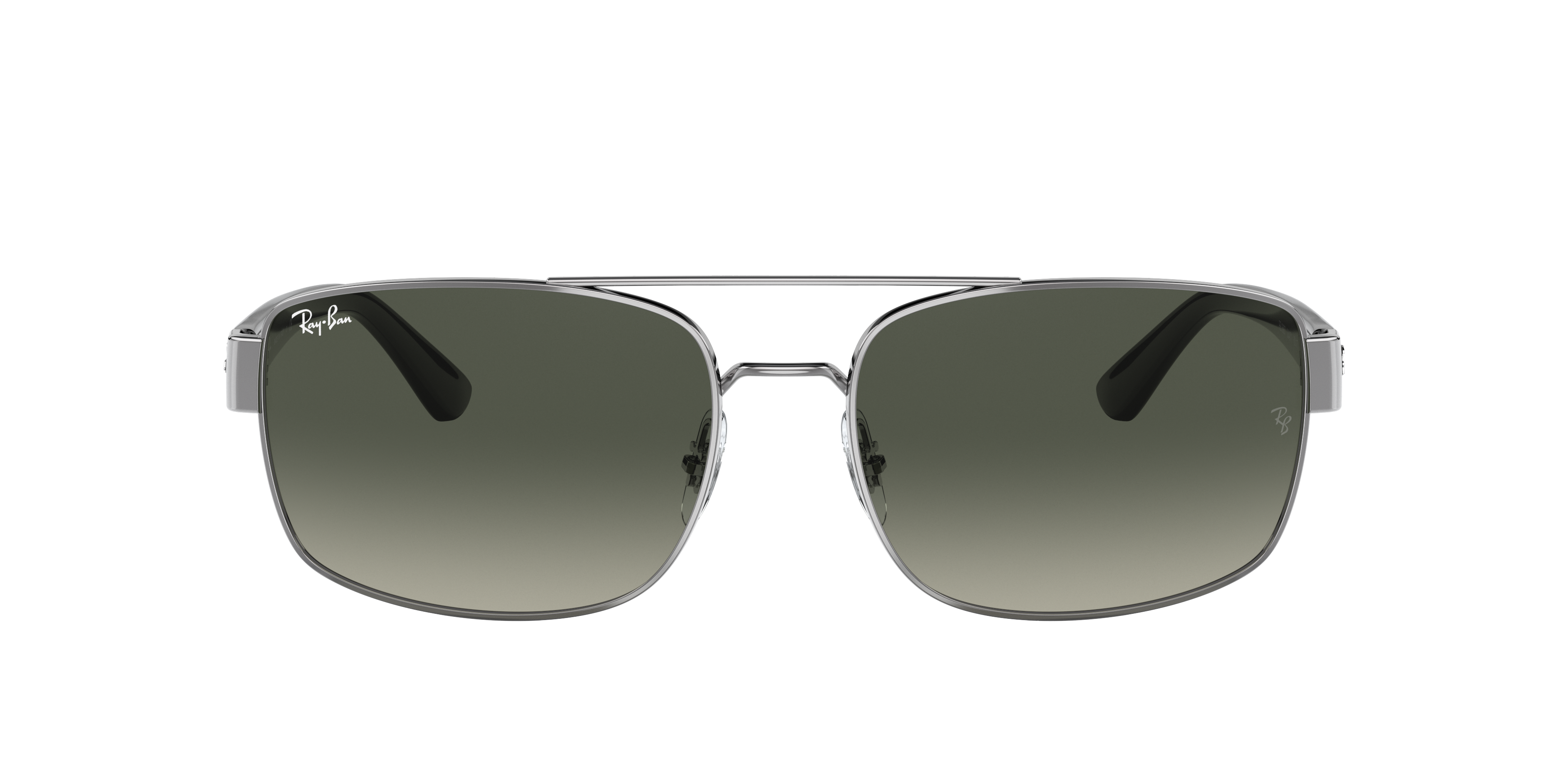 RB3687 Staalgrijs MetaalSunglass Frames van B24, met getinte lenzen