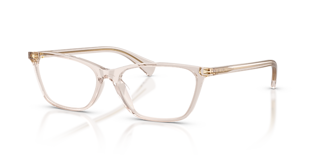 RA7187U Beige Transparent AcetaatEyeglass Frames van B24, Hoekweergave
