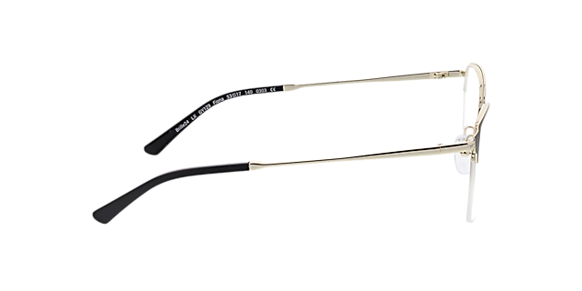 Fiona Zwart & lichtgoud MetaalEyeglass Frames van B24, Zijaanzicht