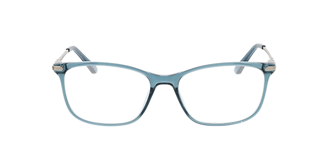 Greensboro Kristal blauw  &  zilver KunststofEyeglass Frames van B24, Vooraanzicht