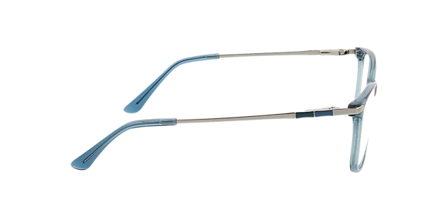Greensboro Kristal blauw  &  zilver KunststofEyeglass Frames van B24, Zijaanzicht