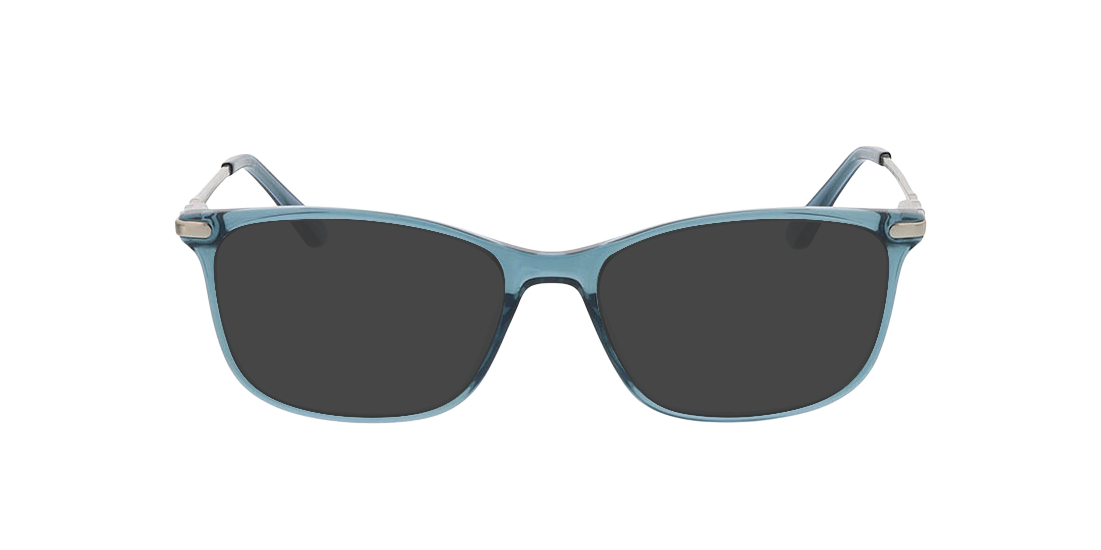 Greensboro Crystal Blue  &  Silver KunststoffEyeglass Frames von B24, mit getönten Gläsern