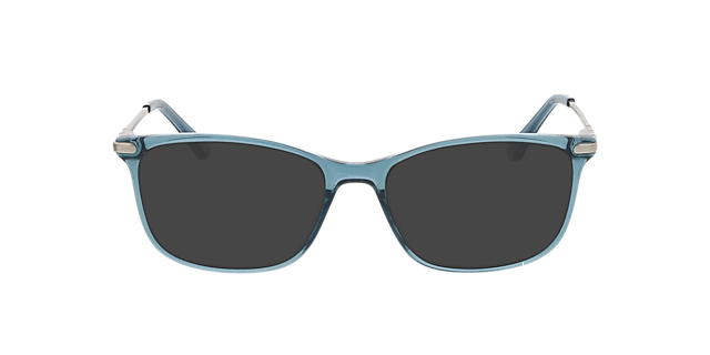 Greensboro Kristal blauw  &  zilver KunststofEyeglass Frames van B24, met getinte lenzen
