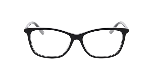 Paris Zwart AcetaatEyeglass Frames van B24, Vooraanzicht