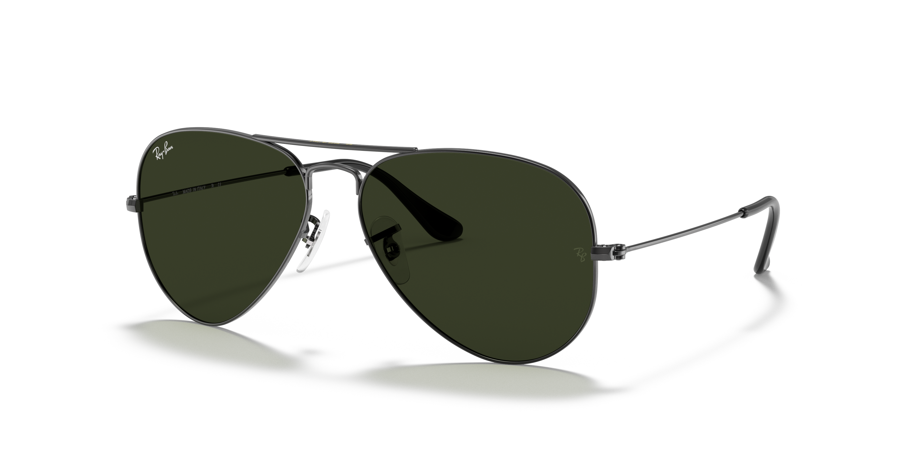 RB3025 Gunmetal MetallSunglass Frames von B24, Dreiviertelansicht