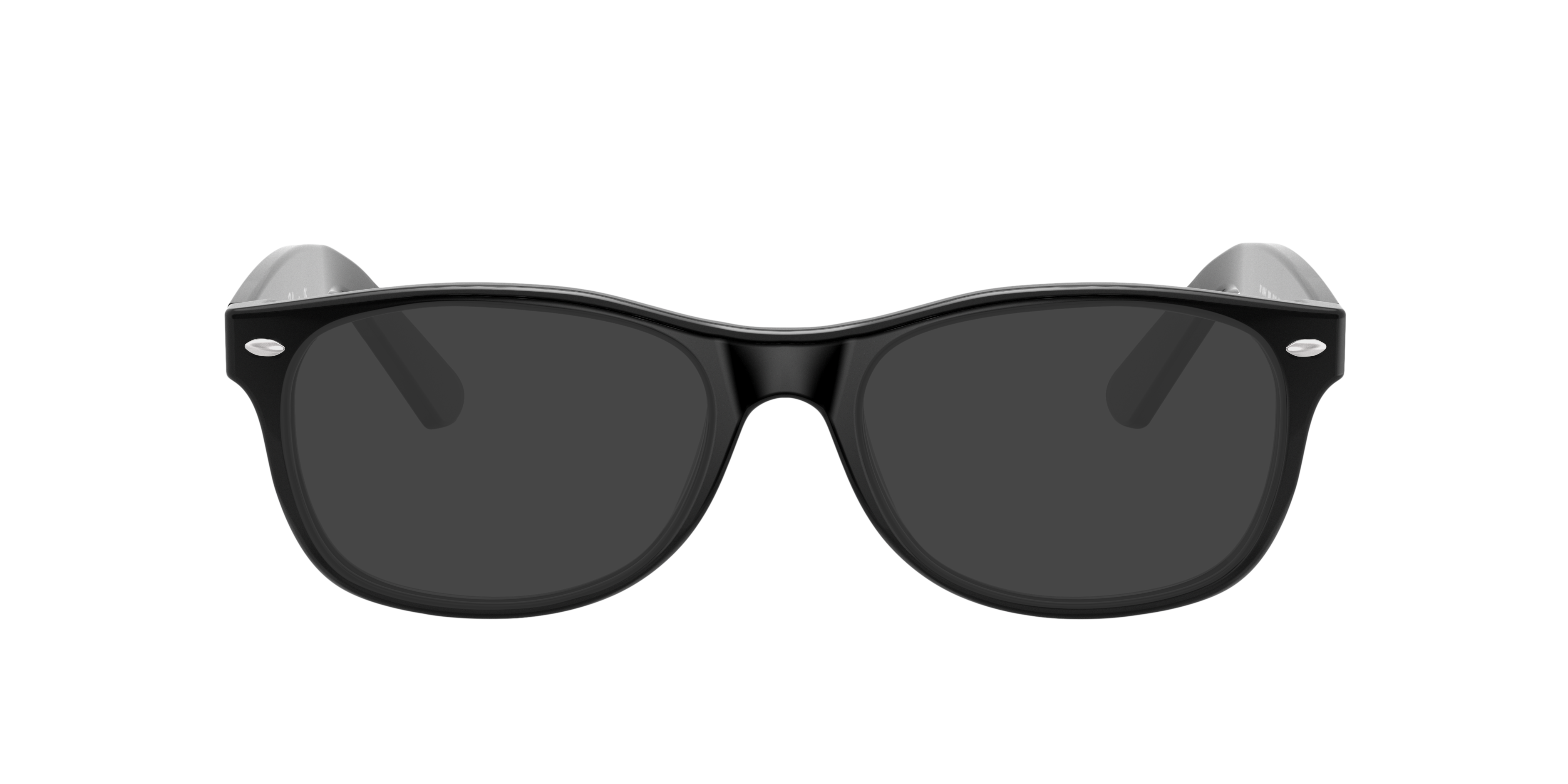 New Wayfarer Optics Schwarz AcetatEyeglass Frames von B24, mit getönten Gläsern
