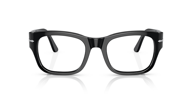 PO3297V Zwart AcetaatEyeglass Frames van B24, Vooraanzicht