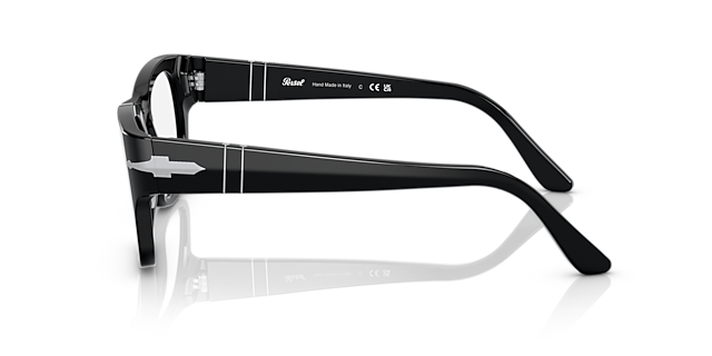 PO3297V Zwart AcetaatEyeglass Frames van B24, Zijaanzicht