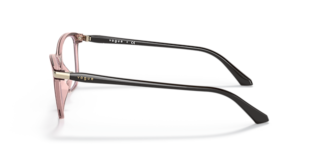 VO5378 Oben Braun & Rosa KunststoffEyeglass Frames von B24, Seitenansicht