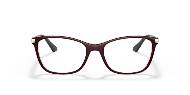 VO5378 Oben Braun & Rosa KunststoffEyeglass Frames von B24, Vorderansicht