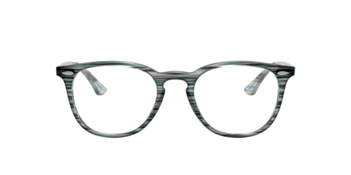 Ray-Ban - RB7159, Blau Grau gestreift/Black/Havana, Größe: Large