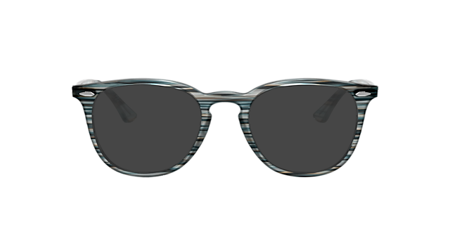 RB7159 Blauwgrijs gestreept KunststofEyeglass Frames van B24, met getinte lenzen