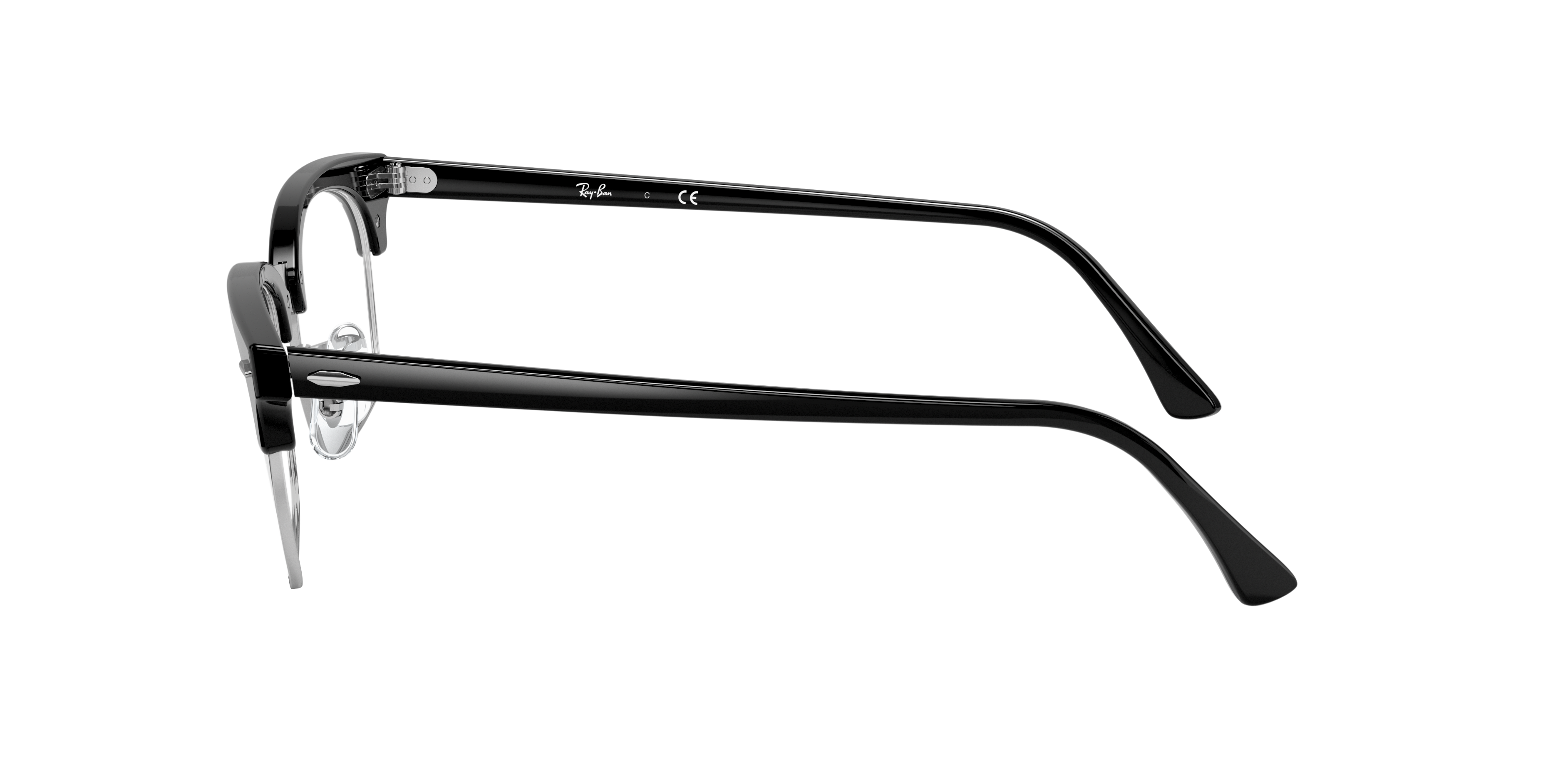 RB3916V Zwart AcetaatEyeglass Frames van B24, Zijaanzicht