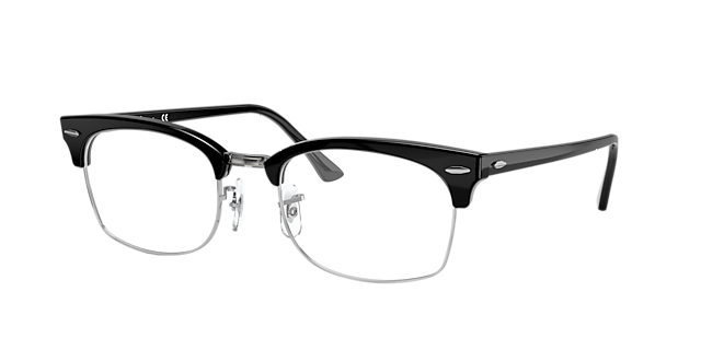 RB3916V Zwart AcetaatEyeglass Frames van B24, Hoekweergave