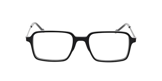 Freiburg Zwart & mat gunmetal AcetaatEyeglass Frames van B24, Vooraanzicht
