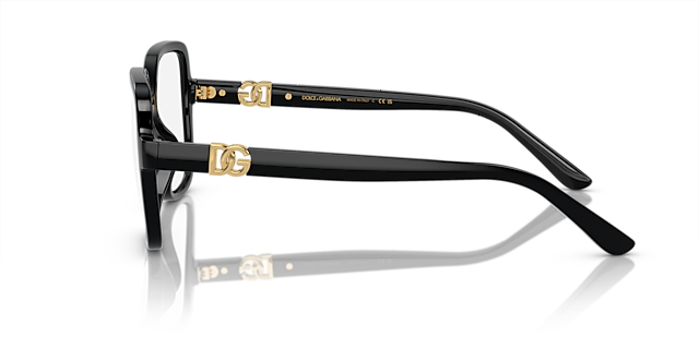 DG5105U Zwart KunststofEyeglass Frames van B24, Zijaanzicht