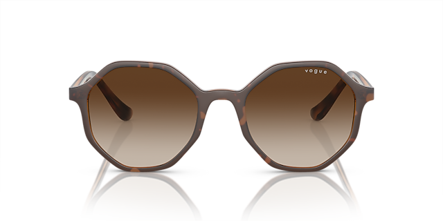 VO5222S Top Havana & bruin transparant KunststofSunglass Frames van B24, Vooraanzicht