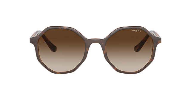 VO5222S Top Havana & bruin transparant KunststofSunglass Frames van B24, met getinte lenzen