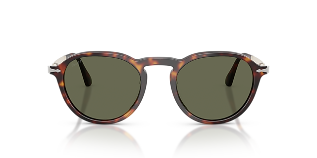 PO3383S Havana AcetaatSunglass Frames van B24, Vooraanzicht
