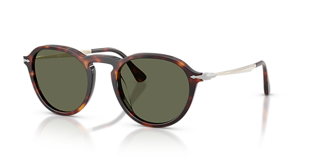 PO3383S Havana AcetaatSunglass Frames van B24, Hoekweergave