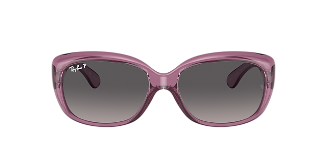 RB4101 Transparant violet KunststofSunglass Frames van B24, met getinte lenzen