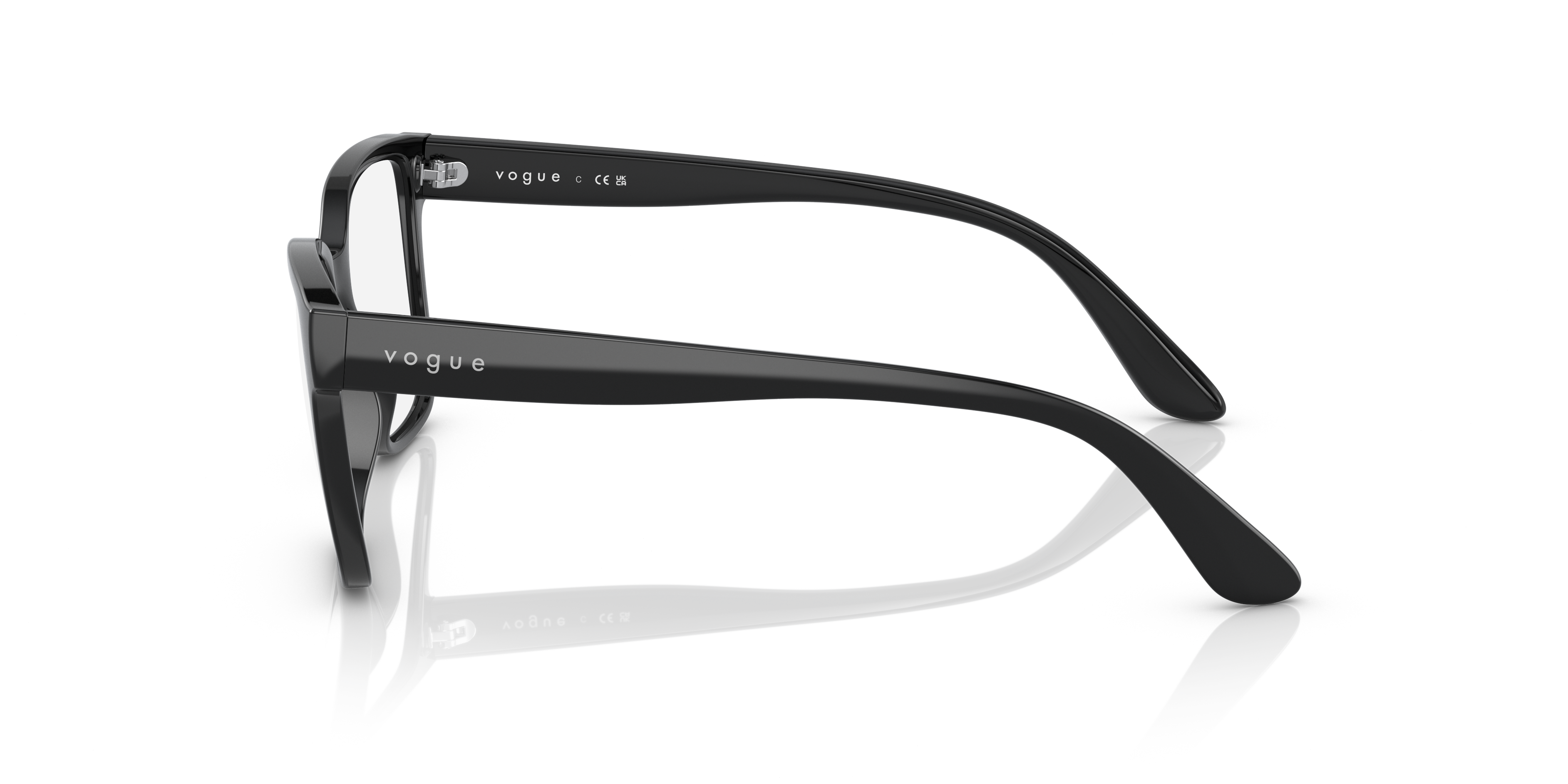 VO5452 Zwart KunststofEyeglass Frames van B24, Zijaanzicht