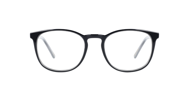 Owen Jet Black AcetatEyeglass Frames von B24, Vorderansicht