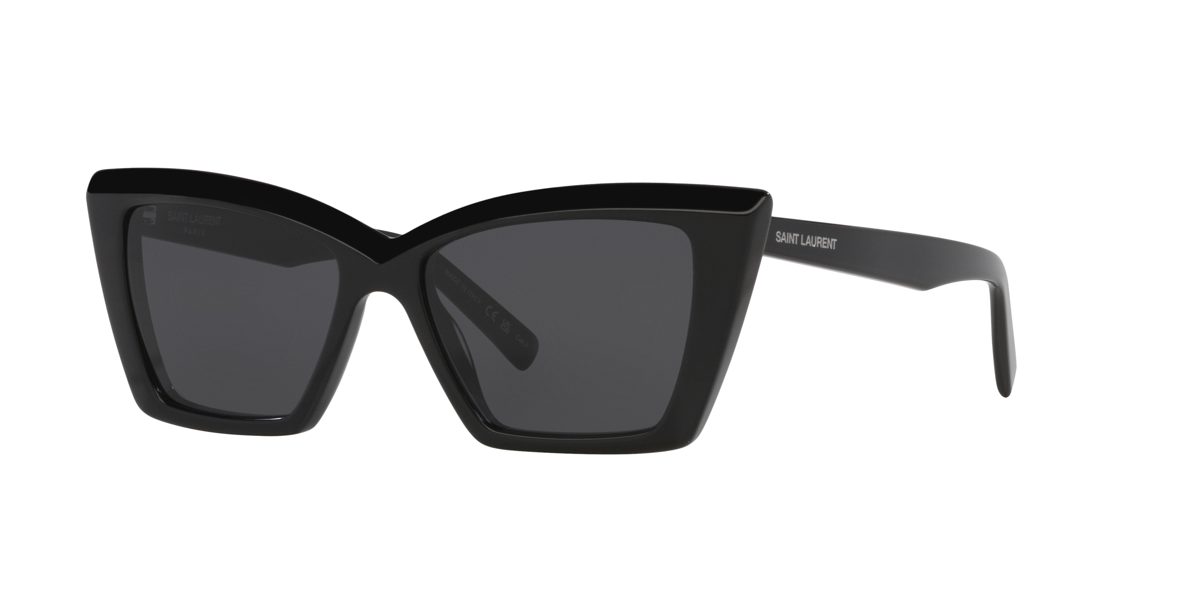 SL 657 Zwart AcetaatSunglass Frames van B24, Hoekweergave