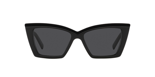SL 657 Zwart AcetaatSunglass Frames van B24, Vooraanzicht
