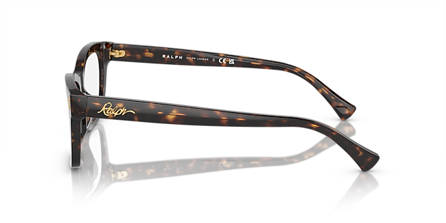 RA7154U Glanzend donker Havana AcetaatEyeglass Frames van B24, Zijaanzicht