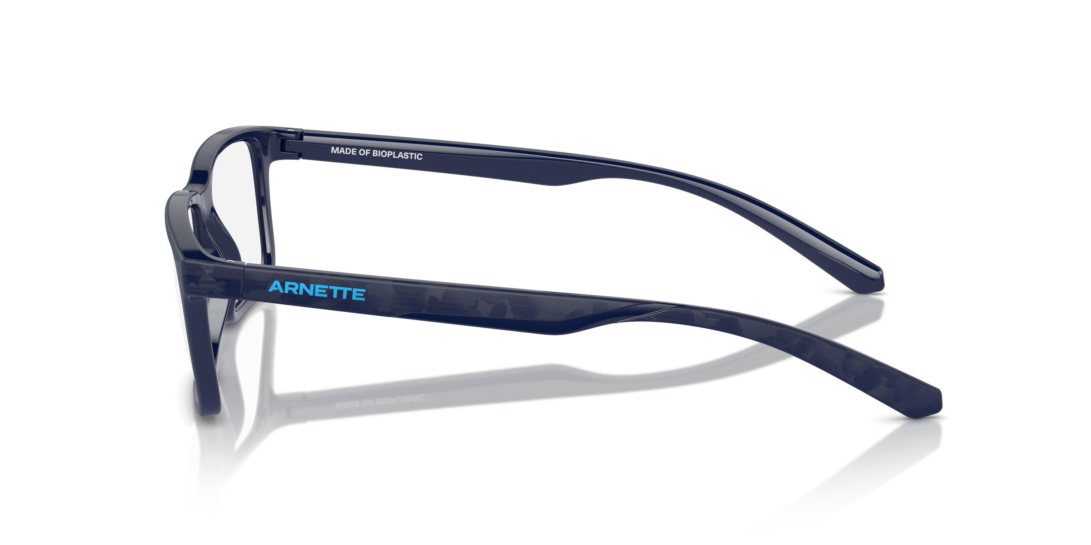 AN7253 Dunkelblau KunststoffEyeglass Frames von B24, Seitenansicht